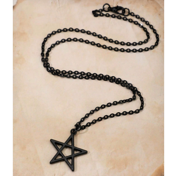 Μαύρο Μενταγιόν Pentagram