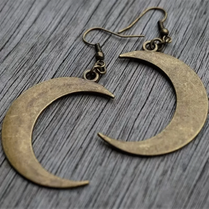 Μπρούντζινα Σκουλαρίκια Crescent Moons